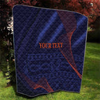 Custom India Cricket Quilt Go Men In Blue Sporty Version