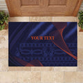 Custom India Cricket Rubber Doormat Go Men In Blue Sporty Version
