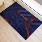 Custom India Cricket Rubber Doormat Go Men In Blue Sporty Version