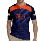 Custom India Cricket Rugby Jersey Go Men In Blue Sporty Version