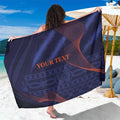 Custom India Cricket Sarong Go Men In Blue Sporty Version