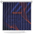 Custom India Cricket Shower Curtain Go Men In Blue Sporty Version