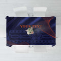 Custom India Cricket Tablecloth Go Men In Blue Sporty Version