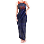 Custom India Cricket Tank Maxi Dress Go Men In Blue Sporty Version