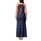 Custom India Cricket Tank Maxi Dress Go Men In Blue Sporty Version
