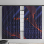 Custom India Cricket Window Curtain Go Men In Blue Sporty Version