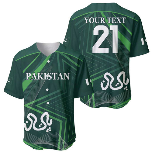 Custom Pakistan Cricket Baseball Jersey Go Shaheens Sporty Version