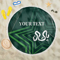 Custom Pakistan Cricket Beach Blanket Go Shaheens Sporty Version