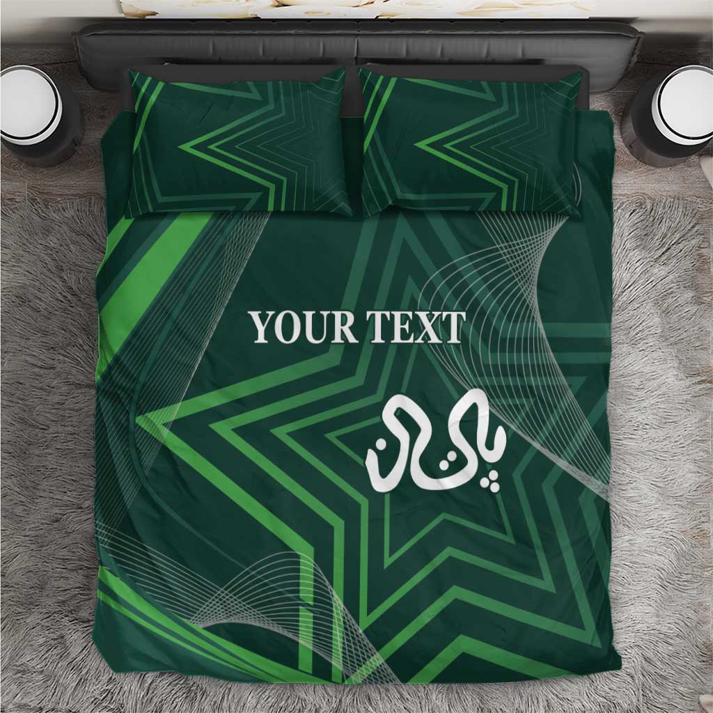 Custom Pakistan Cricket Bedding Set Go Shaheens Sporty Version