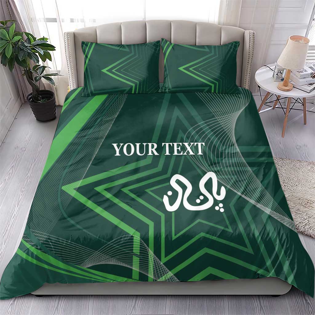 Custom Pakistan Cricket Bedding Set Go Shaheens Sporty Version