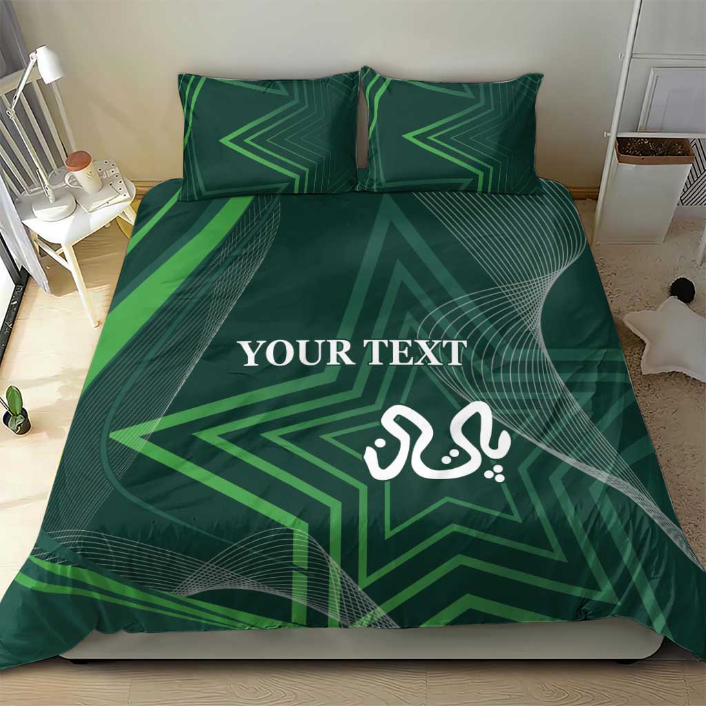Custom Pakistan Cricket Bedding Set Go Shaheens Sporty Version
