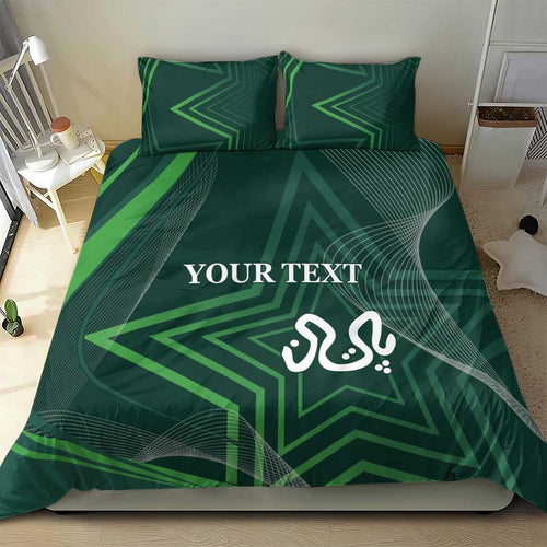 Custom Pakistan Cricket Bedding Set Go Shaheens Sporty Version