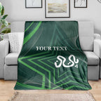 Custom Pakistan Cricket Blanket Go Shaheens Sporty Version