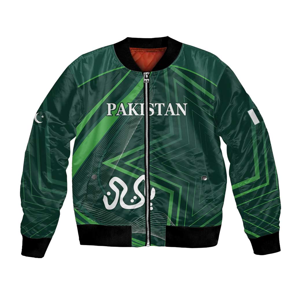 Custom Pakistan Cricket Bomber Jacket Go Shaheens Sporty Version