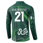 Custom Pakistan Cricket Button Sweatshirt Go Shaheens Sporty Version