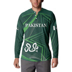 Custom Pakistan Cricket Button Sweatshirt Go Shaheens Sporty Version