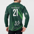 Custom Pakistan Cricket Button Sweatshirt Go Shaheens Sporty Version