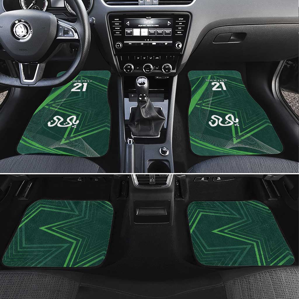 Custom Pakistan Cricket Car Mats Go Shaheens Sporty Version