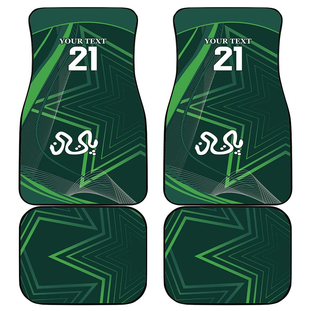 Custom Pakistan Cricket Car Mats Go Shaheens Sporty Version