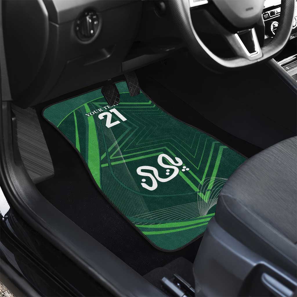 Custom Pakistan Cricket Car Mats Go Shaheens Sporty Version
