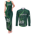 Custom Pakistan Cricket Couples Matching Tank Maxi Dress and Long Sleeve Button Shirt Go Shaheens Sporty Version