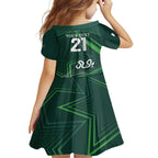 Custom Pakistan Cricket Family Matching Long Sleeve Bodycon Dress and Hawaiian Shirt Go Shaheens Sporty Version