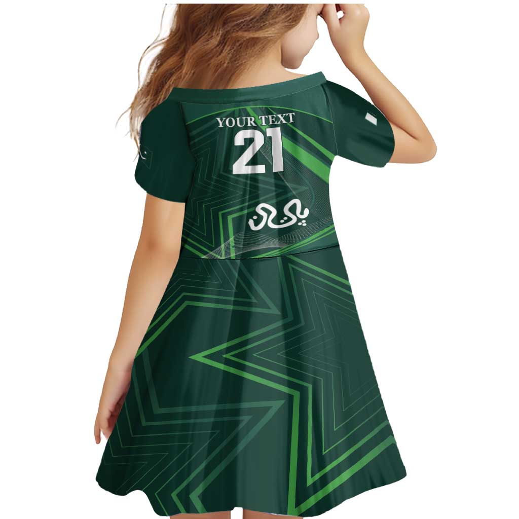 Custom Pakistan Cricket Family Matching Mermaid Dress and Hawaiian Shirt Go Shaheens Sporty Version