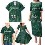 Custom Pakistan Cricket Family Matching Puletasi and Hawaiian Shirt Go Shaheens Sporty Version