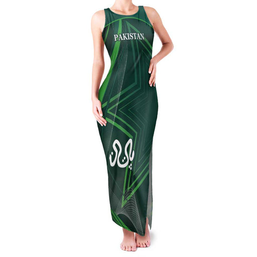 Custom Pakistan Cricket Family Matching Tank Maxi Dress and Hawaiian Shirt Go Shaheens Sporty Version