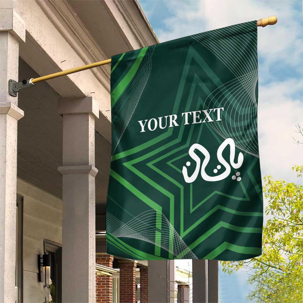 Custom Pakistan Cricket Garden Flag Go Shaheens Sporty Version