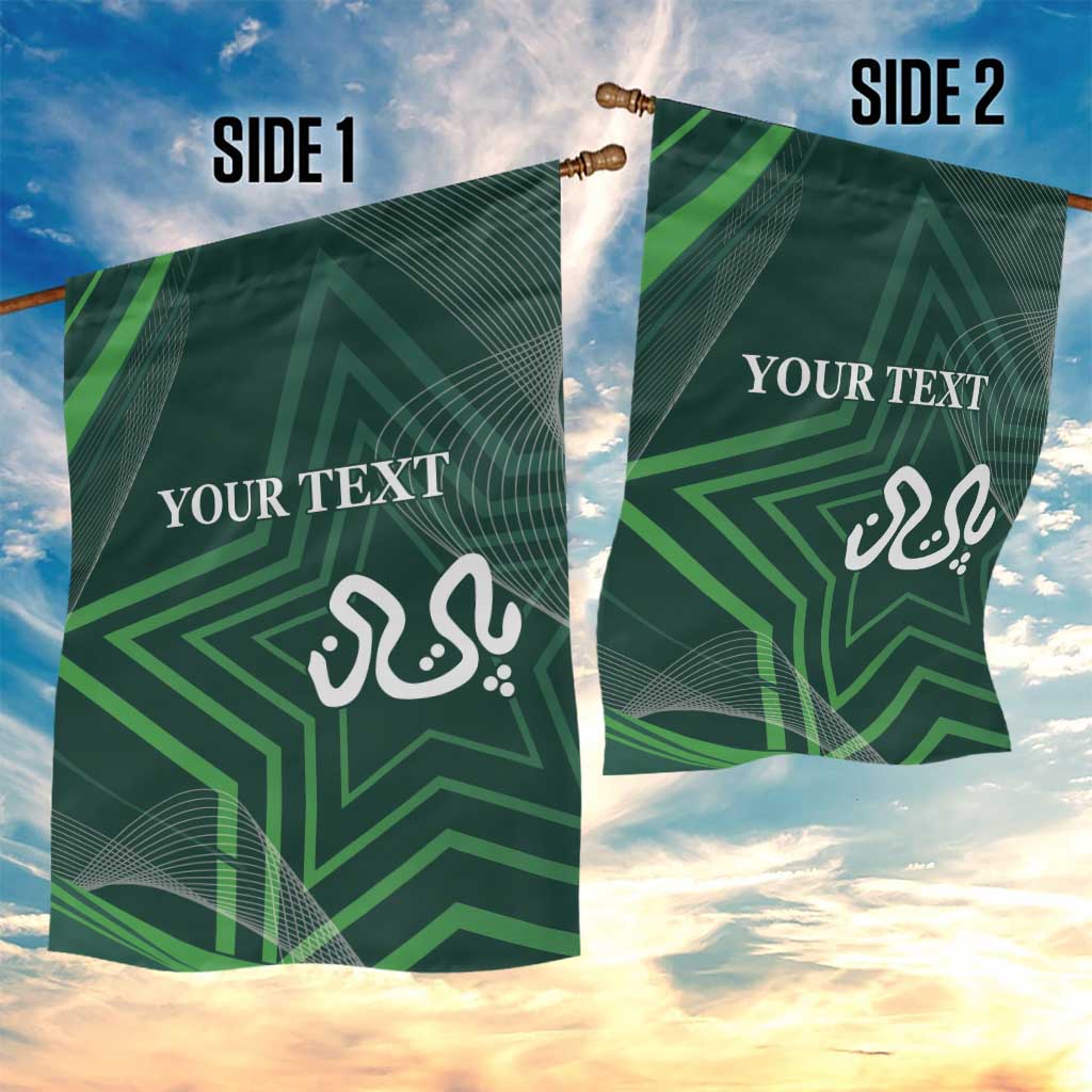 Custom Pakistan Cricket Garden Flag Go Shaheens Sporty Version