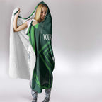 Custom Pakistan Cricket Hooded Blanket Go Shaheens Sporty Version