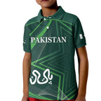 Custom Pakistan Cricket Kid Polo Shirt Go Shaheens Sporty Version
