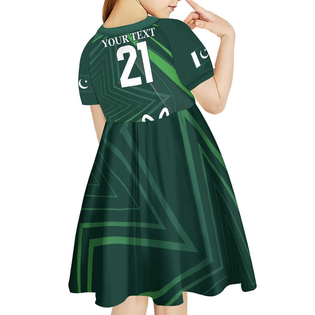 Custom Pakistan Cricket Kid Short Sleeve Dress Go Shaheens Sporty Version