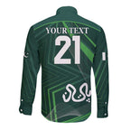Custom Pakistan Cricket Long Sleeve Button Shirt Go Shaheens Sporty Version