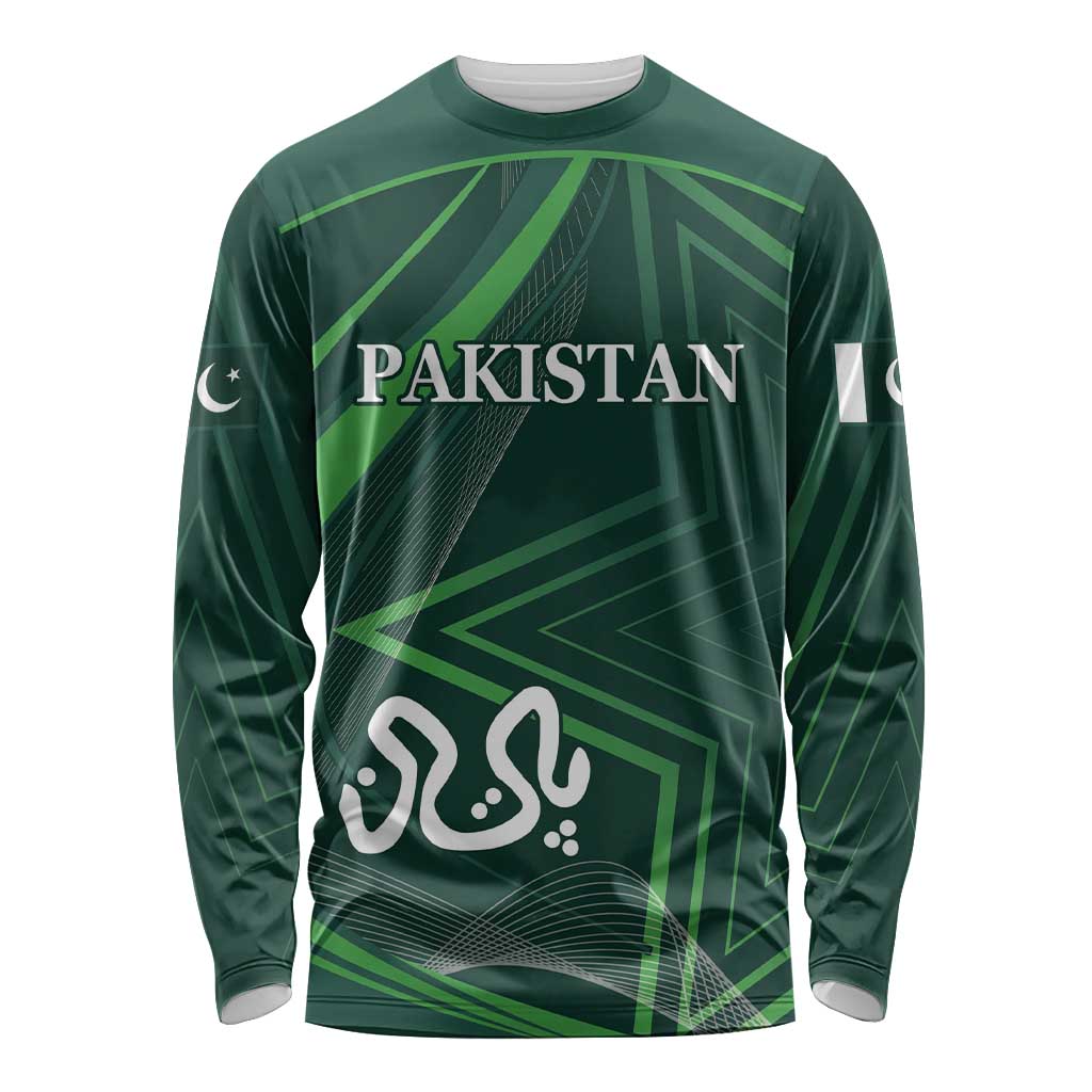 Custom Pakistan Cricket Long Sleeve Shirt Go Shaheens Sporty Version