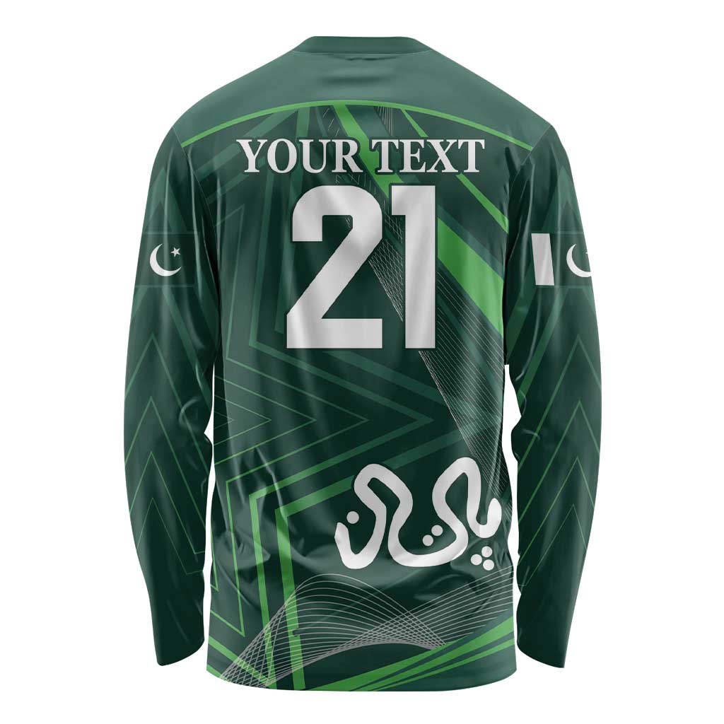 Custom Pakistan Cricket Long Sleeve Shirt Go Shaheens Sporty Version