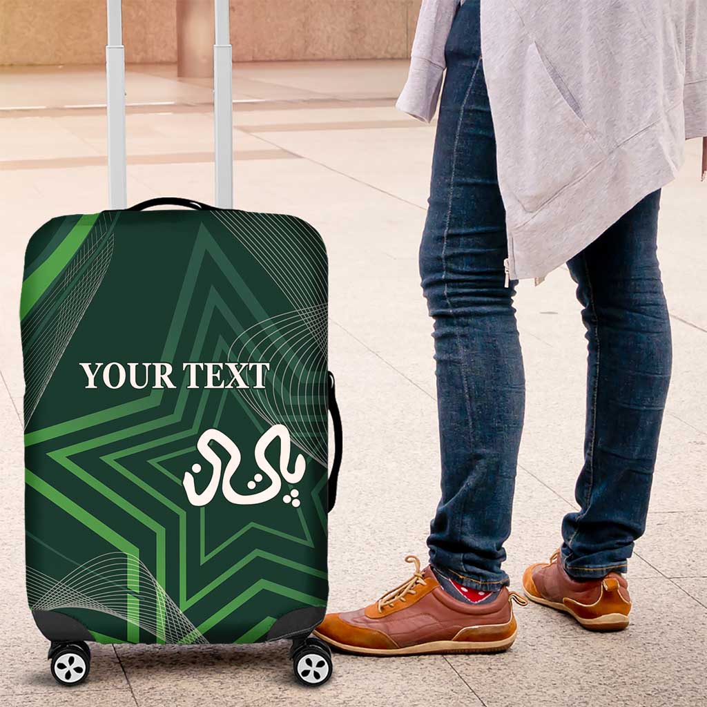 Custom Pakistan Cricket Luggage Cover Go Shaheens Sporty Version