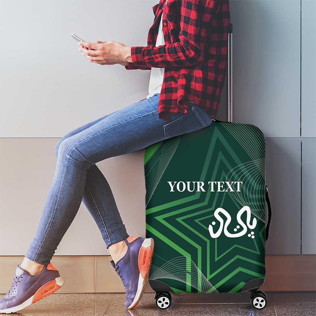 Custom Pakistan Cricket Luggage Cover Go Shaheens Sporty Version