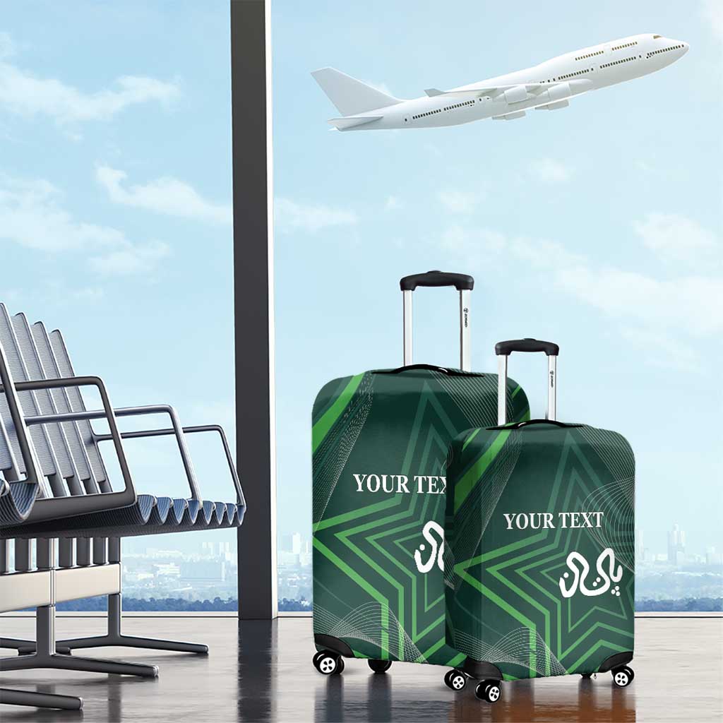 Custom Pakistan Cricket Luggage Cover Go Shaheens Sporty Version