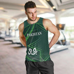 Custom Pakistan Cricket Men Tank Top Go Shaheens Sporty Version