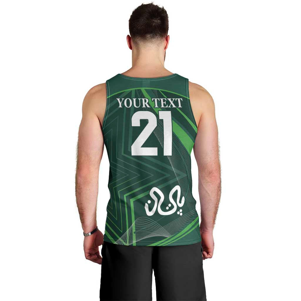 Custom Pakistan Cricket Men Tank Top Go Shaheens Sporty Version