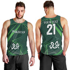 Custom Pakistan Cricket Men Tank Top Go Shaheens Sporty Version