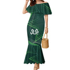 Custom Pakistan Cricket Mermaid Dress Go Shaheens Sporty Version