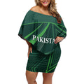 Custom Pakistan Cricket Off Shoulder Short Dress Go Shaheens Sporty Version