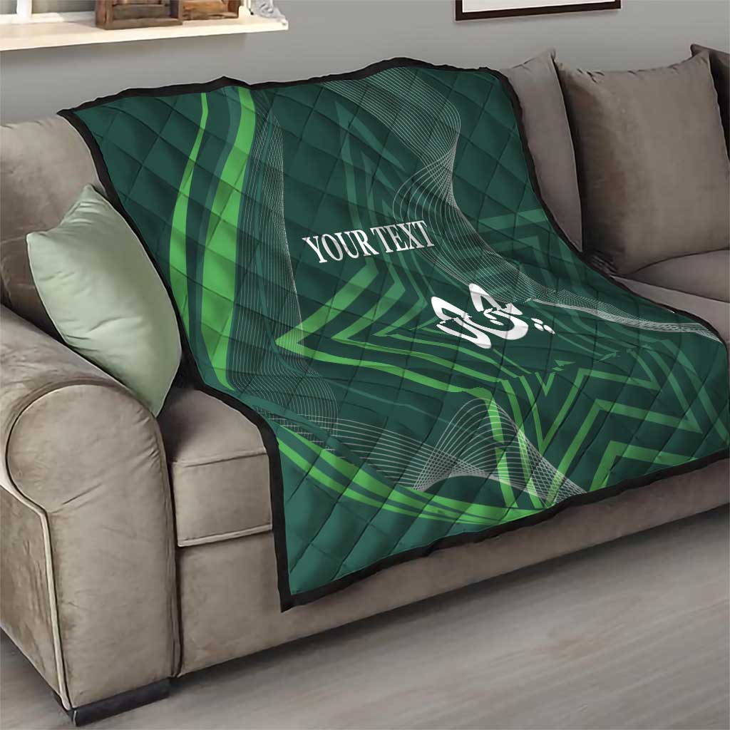 Custom Pakistan Cricket Quilt Go Shaheens Sporty Version