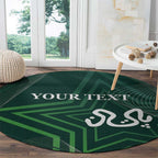 Custom Pakistan Cricket Round Carpet Go Shaheens Sporty Version