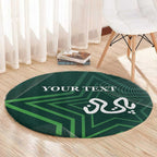 Custom Pakistan Cricket Round Carpet Go Shaheens Sporty Version