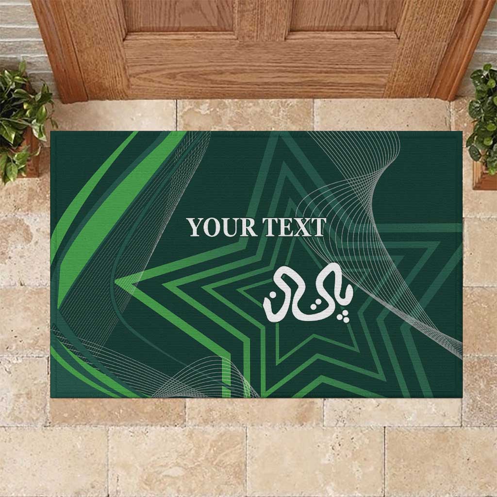 Custom Pakistan Cricket Rubber Doormat Go Shaheens Sporty Version