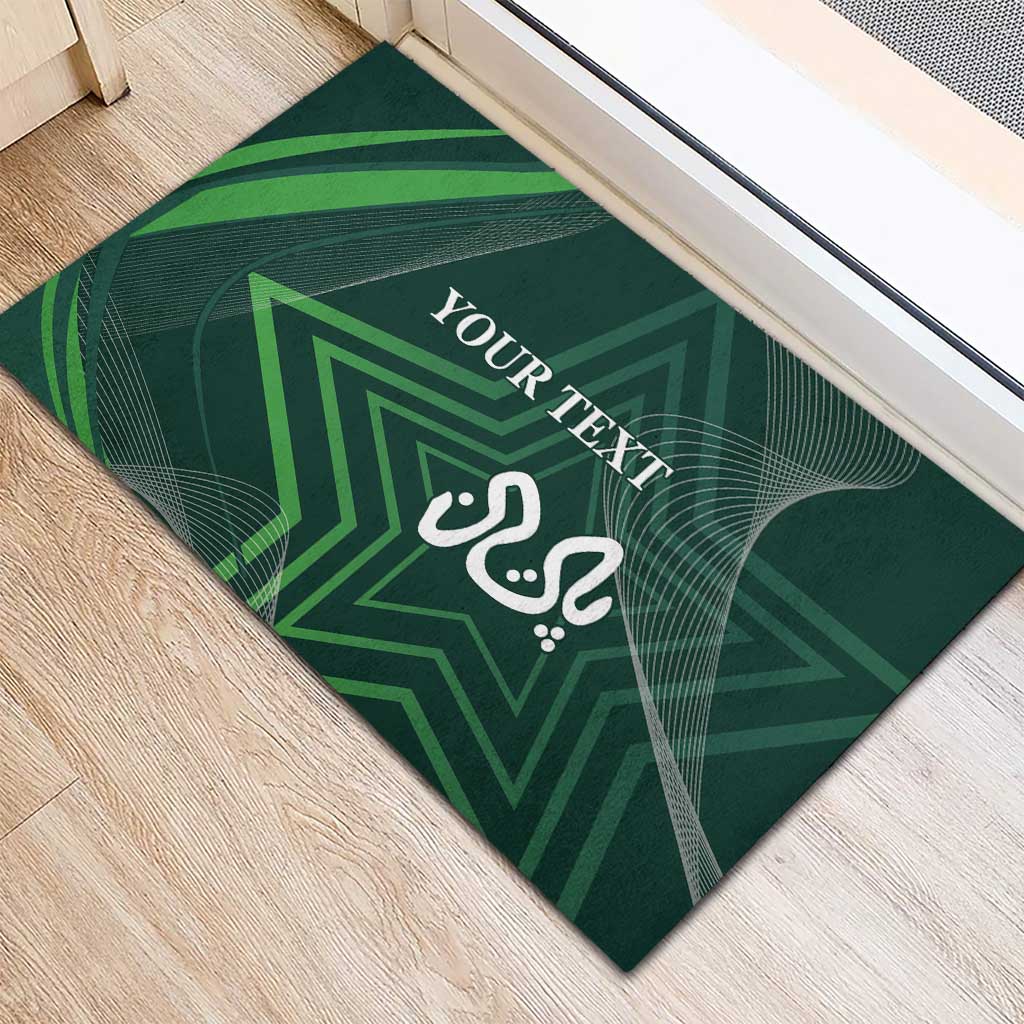 Custom Pakistan Cricket Rubber Doormat Go Shaheens Sporty Version